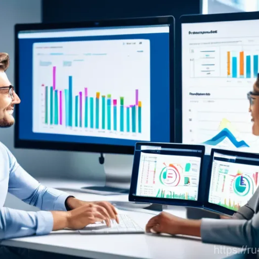무역직무실습 - **Prompt 1: Digital Market Analysis and Strategic Planning**
"A diverse team of young profession...