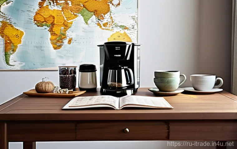 국제무역중점과목 - **Global Connections in a Modern Russian Home:** A vibrant, realistically rendered image depicting a...