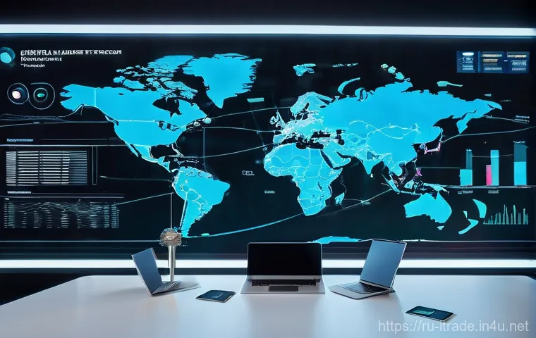 국제무역중점과목 - **Global Connections in a Modern Russian Home:** A vibrant, realistically rendered image depicting a...